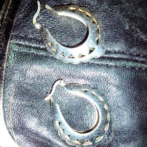 Sterling Silver Openwork handcrafted classic earrings